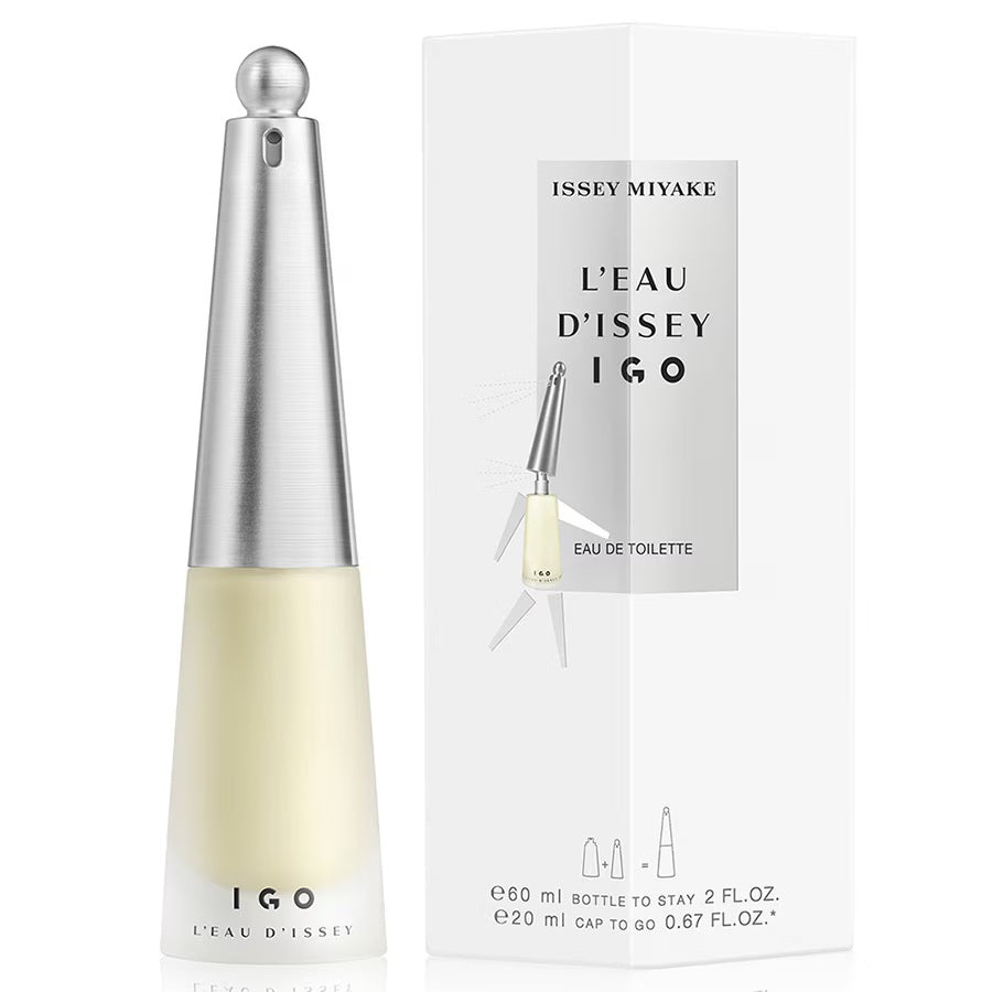 Set Issey Miyake: L'Eau d'Issey Igo, Eau De Toilette, For Femei, 60 ml + L'Eau d'Issey Igo, Eau De Toilette, For Femei, 20 ml