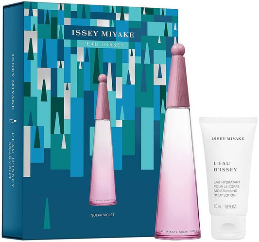 Set Issey Miyake: L'Eau D'Issey Solar Violet, Apa de toaleta, Femei, 50 ml + L'Eau D'Issey Solar Violet, Moisturizing, Body Lotion, 50 ml