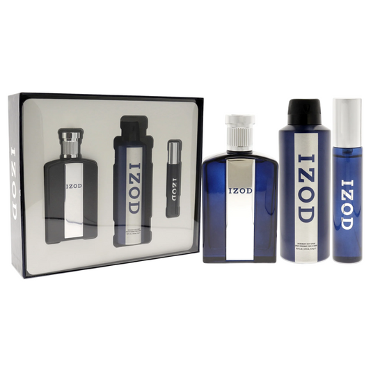 Set Izod: Izod, Apa de toaleta, Barbati, 100 ml + Izod, Apa de toaleta, Barbati, 15 ml + Izod, Scented Spray, Barbati, 200 ml
