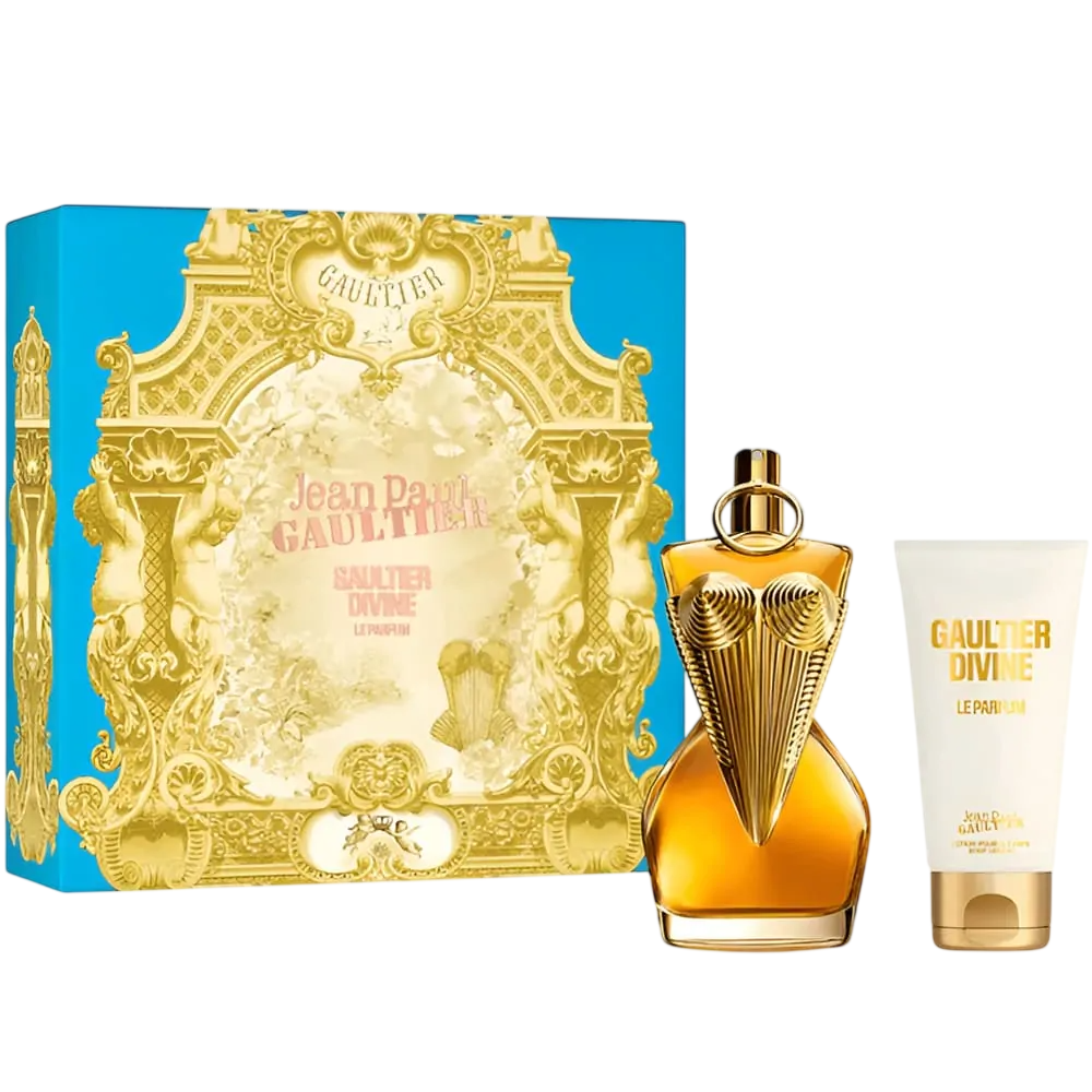 Set Jean Paul Gaultier: Divine Le Parfum Intense, Apa de parfum, Femei, 100 ml + Divine Le Parfum Intense, Daily, Body Lotion, Body, 75 ml
