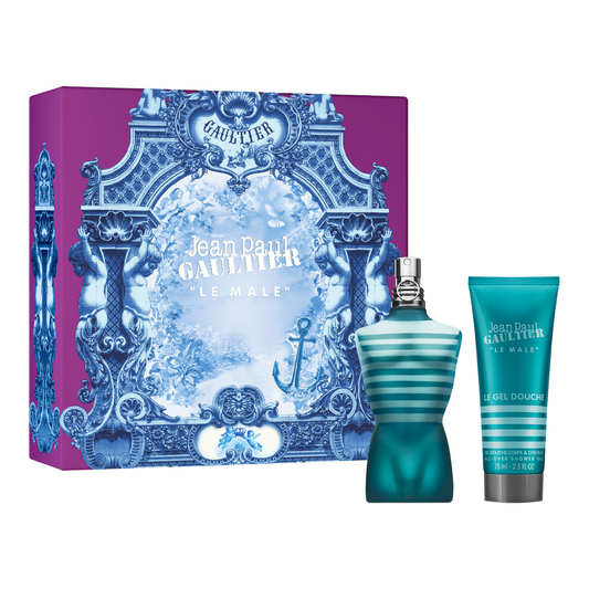 Set Jean Paul Gaultier: Le Male, Apa de toaleta, Barbati, 75 ml + Le Male, Cleansing, Shower Gel, For All Skin Types, 75 ml