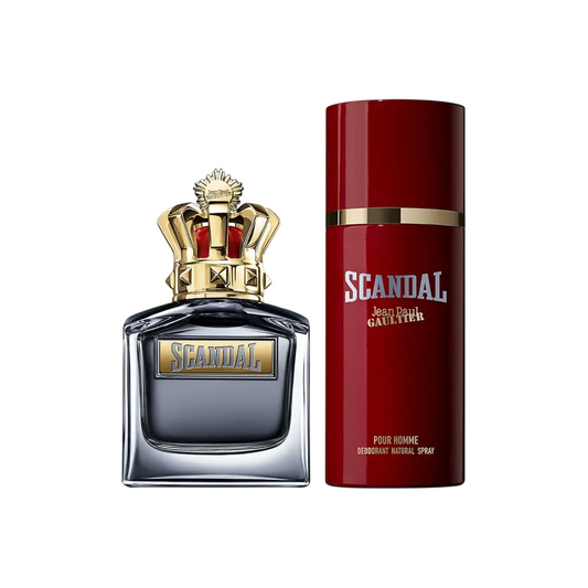 Set Jean Paul Gaultier: Scandal, Apa de toaleta, Barbati, 100 ml + Scandal, Deodorant Spray, Barbati, 150 ml