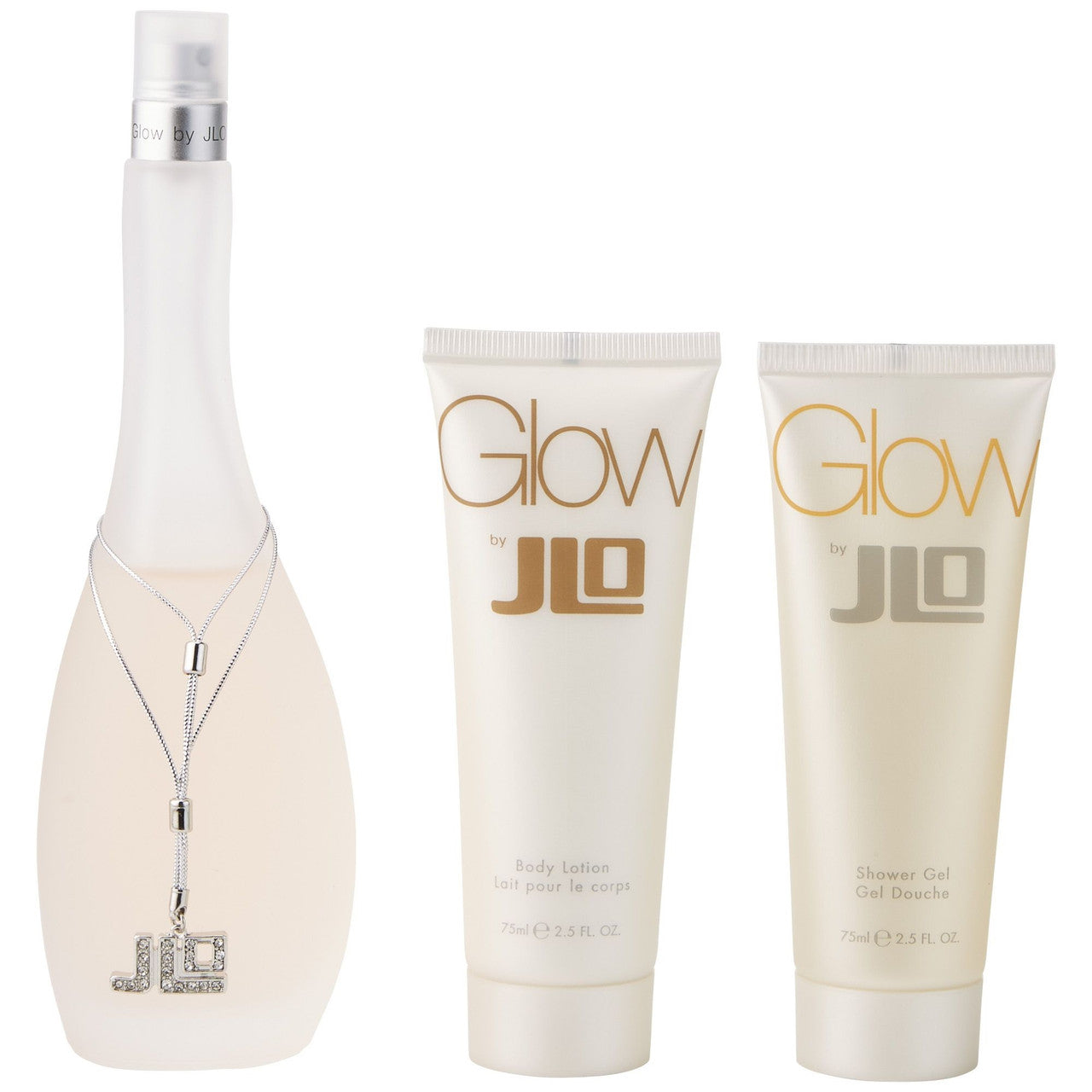 Set Jennifer Lopez: Glow, Apa de toaleta, Femei, 50 ml + Glow, Hydrating, Body Lotion, 75 ml + Glow, Hydrate, Shower Gel, All Skin Types, 75 ml
