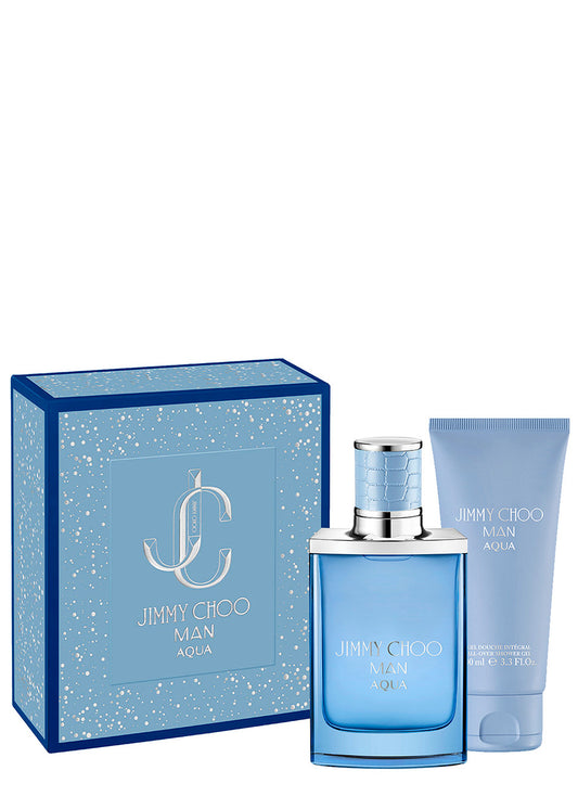 Set Jimmy Choo: Aqua, Apa de Toaleta, Barbati, 50 ml + Aqua, Shower Gel, For All Skin Types, 100 ml