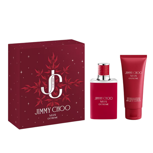 Set Jimmy Choo: Man Extreme, Eau De Parfum, Barbati, 50 ml + Man Extreme, Shower Gel, For Hair & Body, For All Skin Types, 100 ml