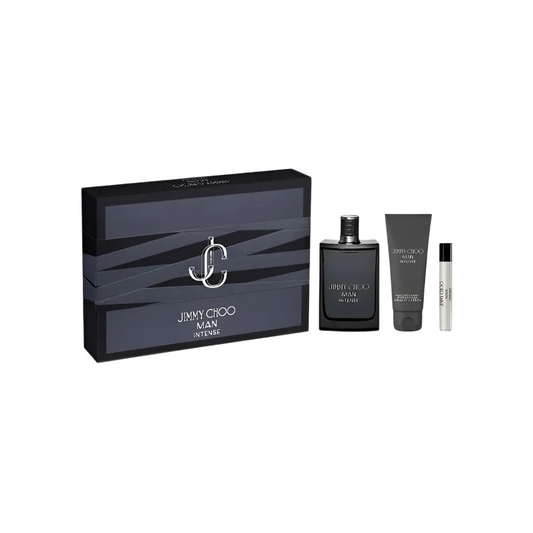 Set Jimmy Choo: Man Intense, Eau De Toilette, Barbati, 100 ml + Man Intense, Eau De Toilette, Barbati, 7.5 ml + Man Intense, Shower Gel, 100 ml
