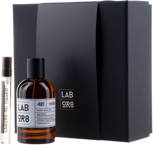 Set LABOR8: Hased 481, Eau De Parfum, Unisex, 100 ml + Hased 481, Eau De Parfum, Unisex, 10 ml