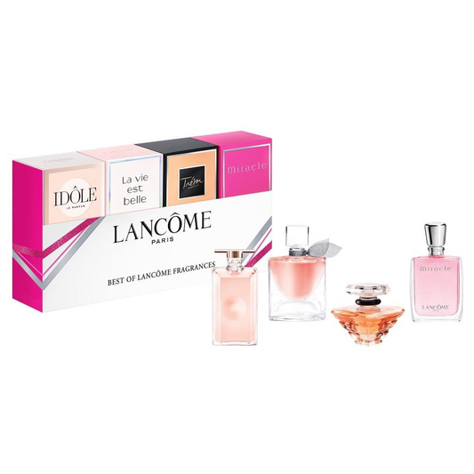 Set Lancome: Idole, Eau De Parfum, For Femei, 5 ml *Miniature + La Vie Est Belle, Eau De Parfum, For Femei, 4 ml *Miniature + Tresor, Eau De Parfum, For Femei, 7.5 ml *Miniature + Miracle, Eau De Parfum, For Femei, 5 ml *Miniature
