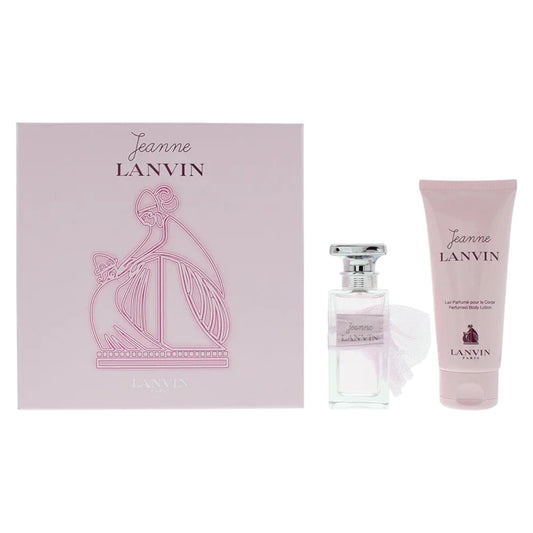 Set Lanvin: Jeanne Lanvin, Eau De Parfum, For Femei, 50 ml + Jeanne Lanvin, Perfumed skin, Body Lotion, 100 ml