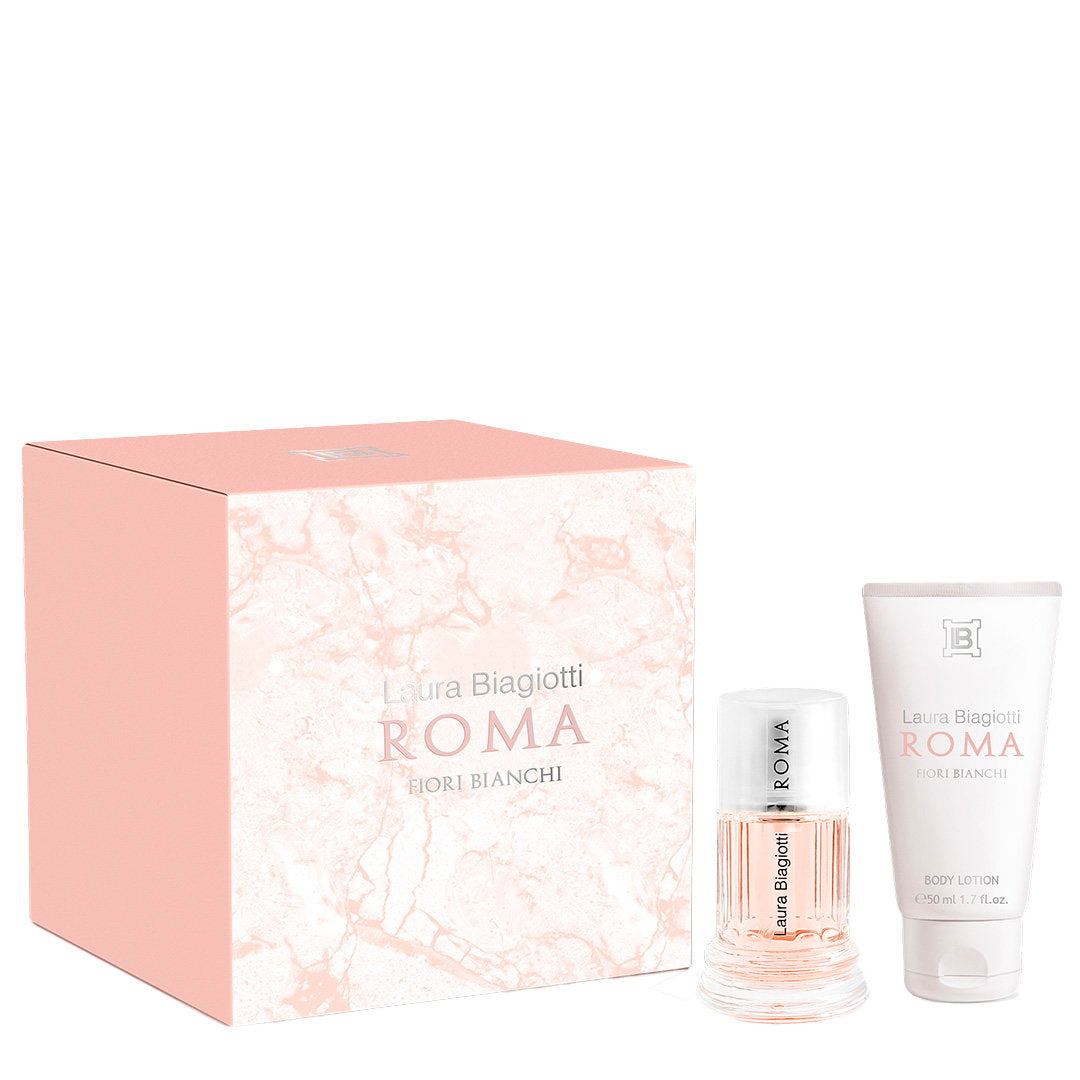 Set Laura Biagiotti: Fiori Bianchi, Eau De Toilette, For Femei, 25 ml + Fiori Bianchi, Hydrating, Daily, Body Lotion, 50 ml