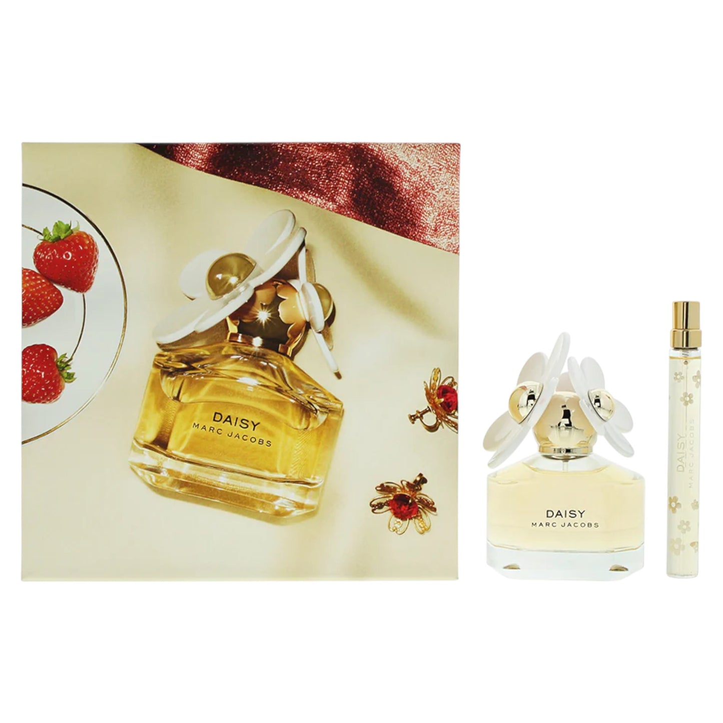Set Marc Jacobs: Daisy, Apa de toaleta, Femei, 10 ml *Miniature + Daisy, Apa de toaleta, Femei, 50 ml