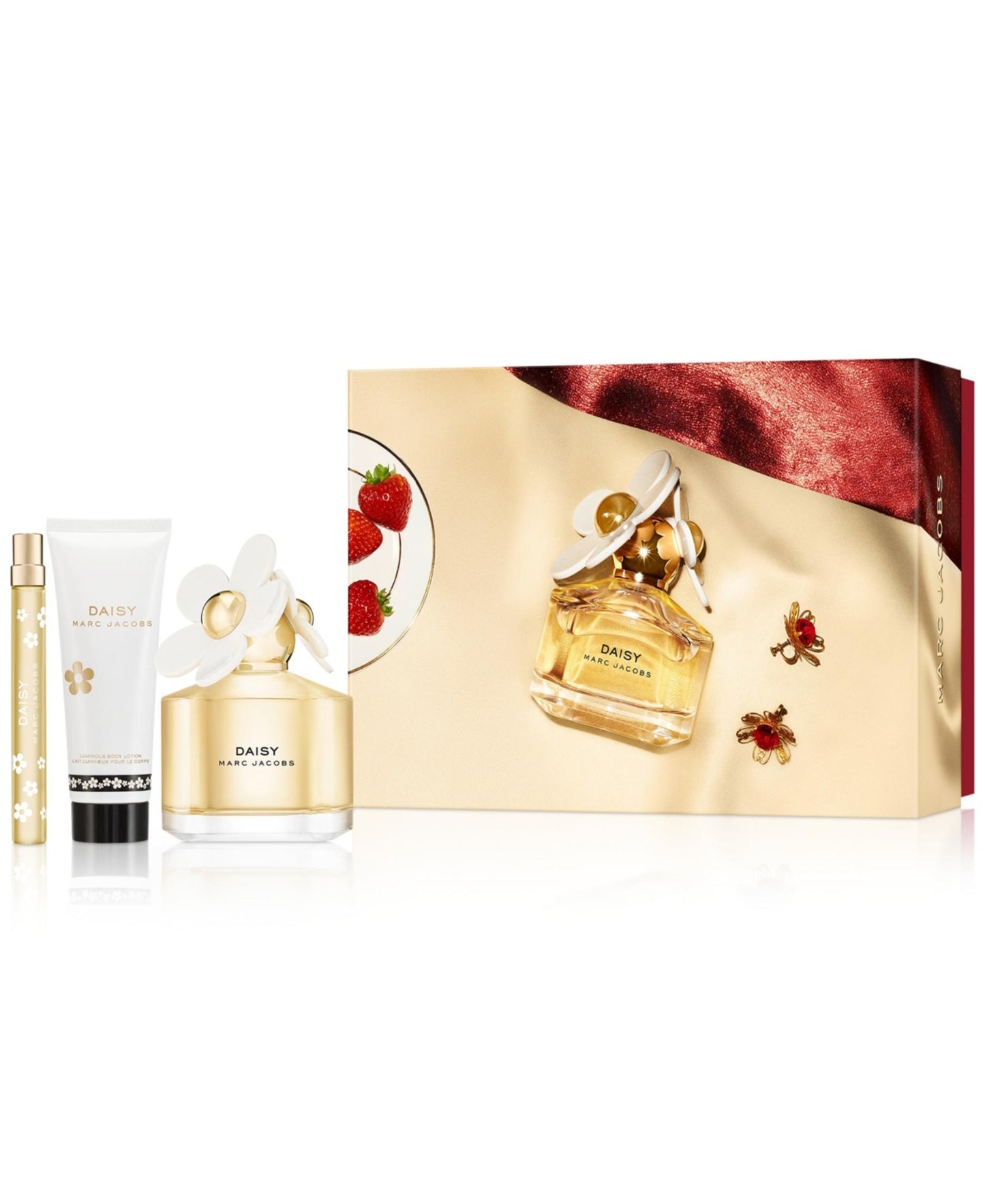 Set Marc Jacobs: Daisy, Apa de toaleta, Femei, 100 ml + Daisy, Apa de toaleta, Femei, 10 ml *Miniature + Daisy, Hydrating, Body Lotion, 75 ml