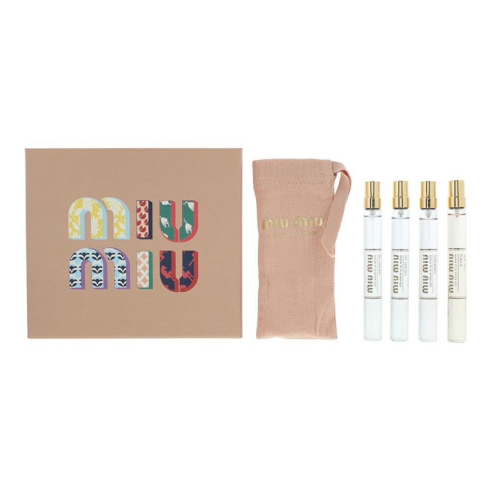 Set Miu Miu: Eaux a La Mode - Eyes On Me, Apa de parfum, Femei, 10 ml + Eaux a La Mode - Daring Darling, Apa de parfum, Femei, 10 ml + Eaux a La Mode - Head In The Clouds, Apa de parfum, Femei, 2 pcs, 10 ml