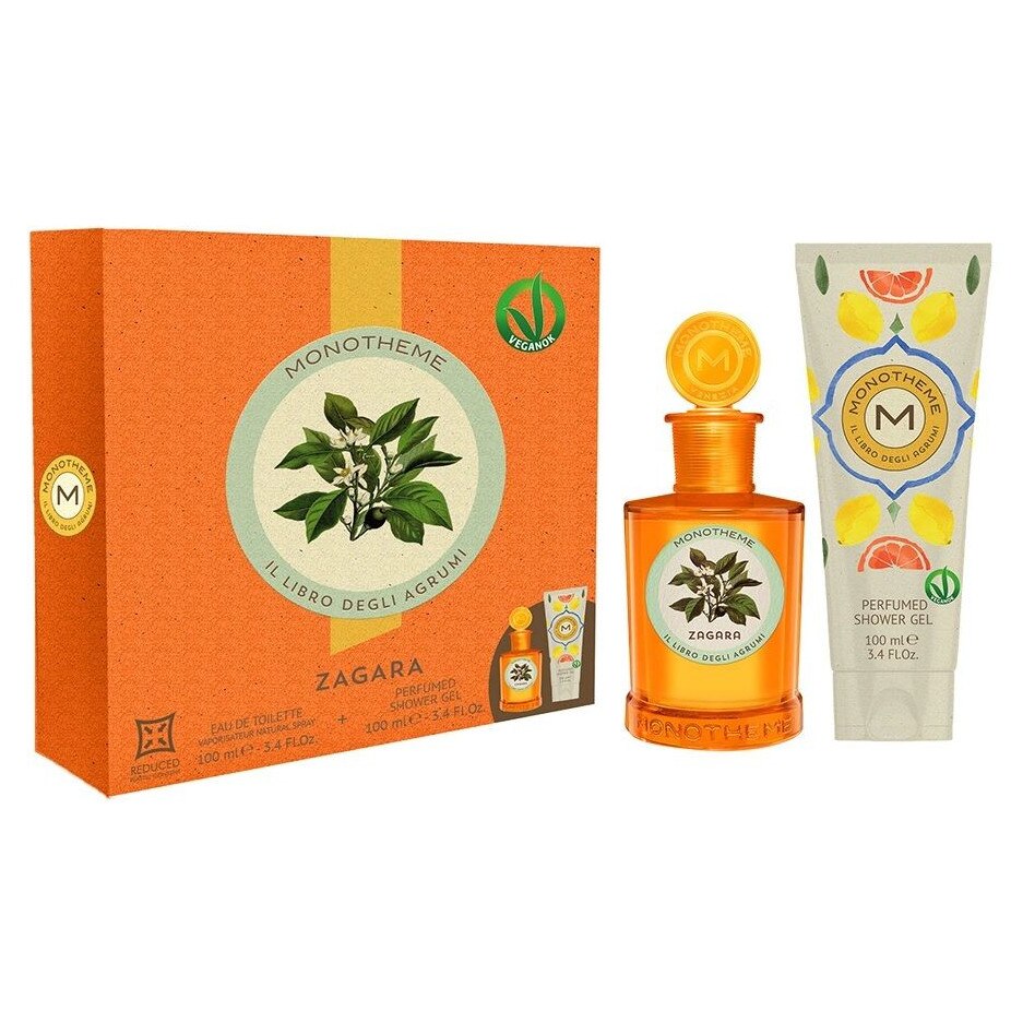 Set Monotheme: Il Libro Degli Agrumi Zagara, Apa de toaleta, Femei, 100 ml + Il Libro Degli Agrumi Zagara, Cleansing, Shower Gel, For All Skin Types, 100 ml