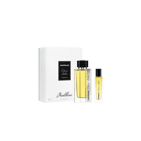 Set Montblanc: Extreme Leather, Apa de parfum, Barbati, 125 ml + Extreme Leather, Apa de parfum, Barbati, 15 ml