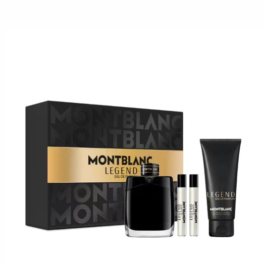 Set Montblanc: Legend, Eau De Parfum, Barbati, 100 ml + Legend, Eau De Parfum, Barbati, 2 pcs, 7.5 ml + Legend, Cleansing, Shower Gel, All Over The Body, All Skin Types, 100 ml