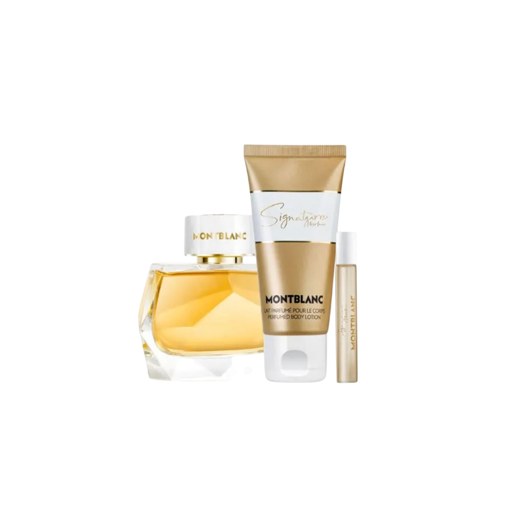 Set Montblanc: Signature Absolue, Eau De Parfum, For Femei, 90 ml + Signature Absolue, Eau De Parfum, For Femei, 7.5 ml *Miniature + Signature Absolue, Body Lotion, All Over The Body, 100 ml