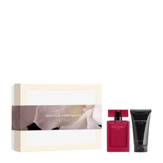 Set Narciso Rodriguez: For Her Intense, Eau De Parfum, For Femei, 50 ml + For Her Intense, Hydrating, Body Lotion, 50 ml