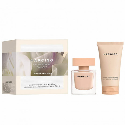 Set Narciso Rodriguez: Narciso Poudree, Eau De Parfum, For Femei, 30 ml + Narciso Poudree, Hydrating, Body Lotion, 50 ml