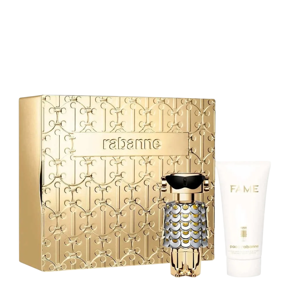 Set Paco Rabanne: Fame, Eau De Parfum, For Femei, 50 ml + Fame, Hydrating, Body Lotion, 75 ml