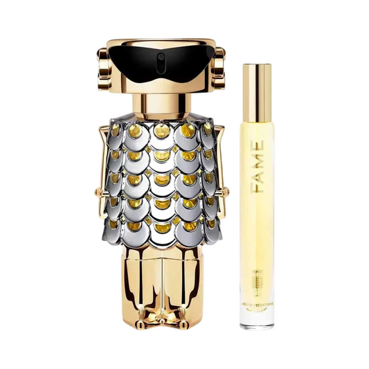 Set Paco Rabanne: Fame, Apa de parfum, Femei, 80 ml + Fame, Apa de parfum, Femei, 10 ml