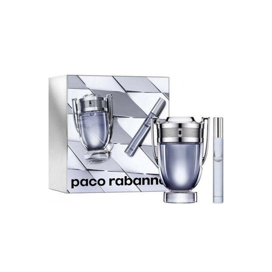 Set Paco Rabanne: Invictus, Apa de toaleta, Barbati, 20 ml + Invictus, Apa de toaleta, Barbati, 100 ml