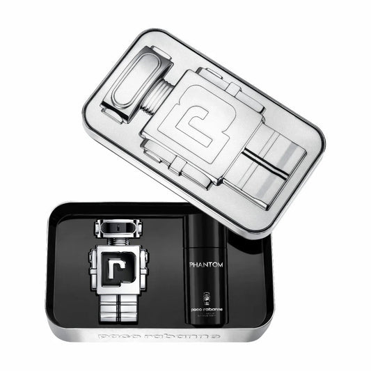 Set Paco Rabanne: Phantom, Apa de toaleta, Barbati, 100 ml + Phantom, Deodorant Spray, Barbati, 150 ml