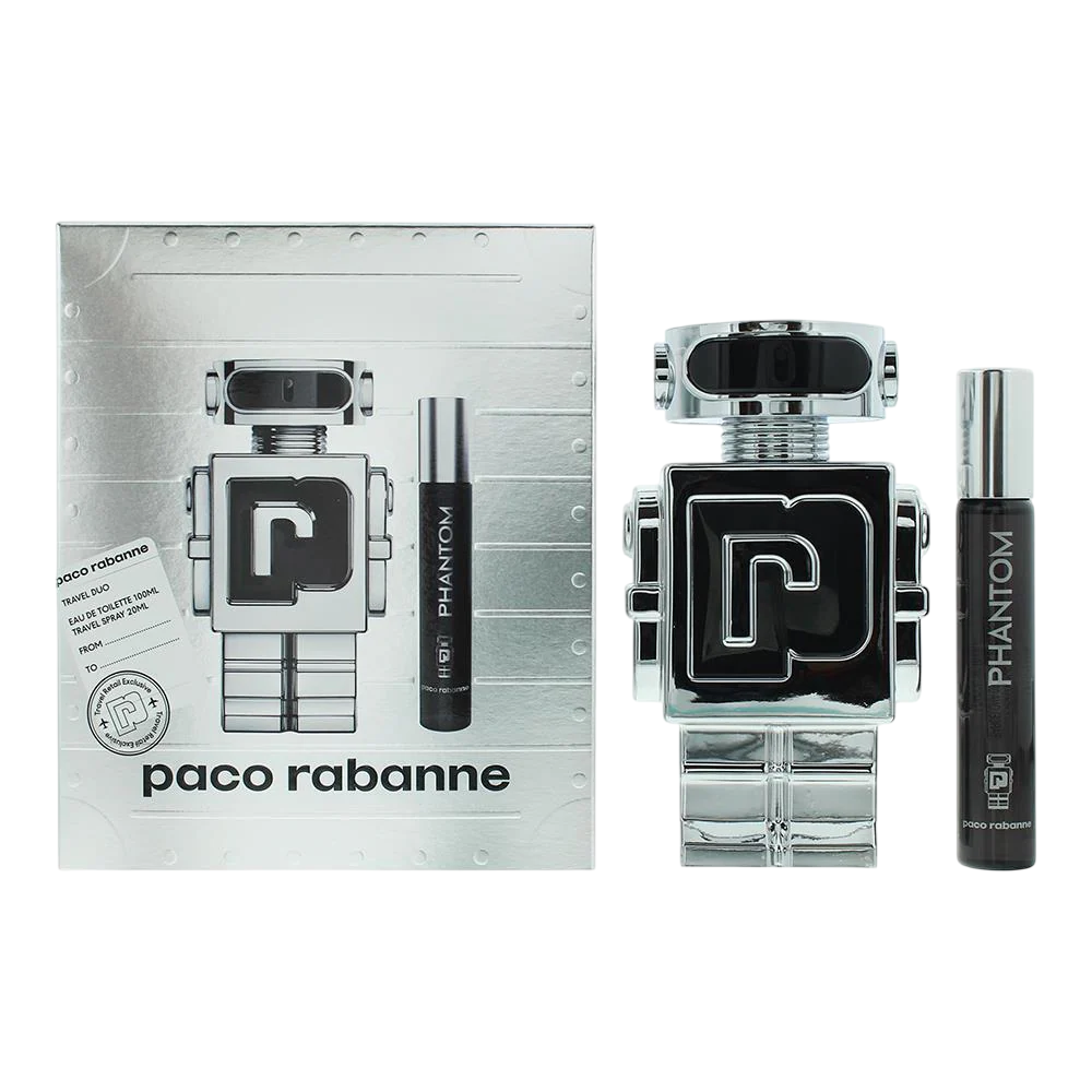 Set Paco Rabanne: Phantom, Apa de Toaleta, Barbati, 100 ml + Phantom, Apa de Toaleta, 10 ml