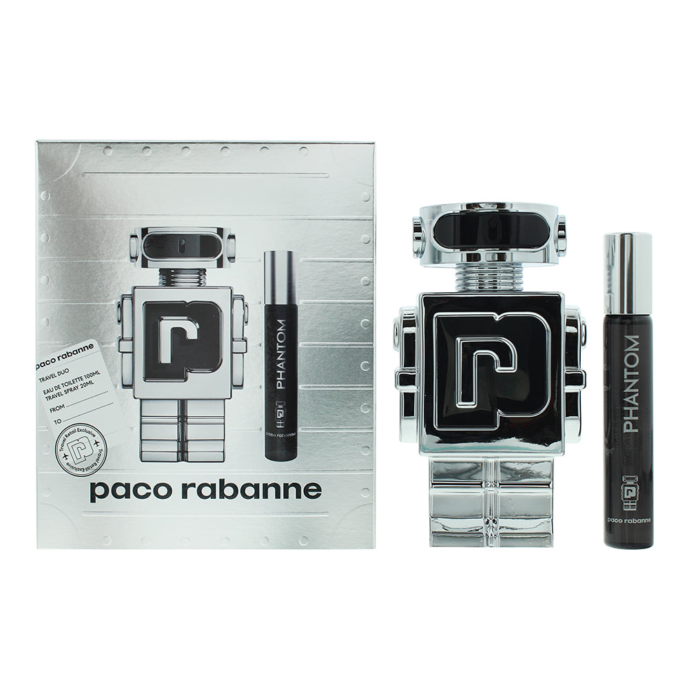 Set Paco Rabanne: Phantom, Apa de toaleta, Barbati, 100 ml + Phantom, Apa de toaleta, Barbati, 20 ml