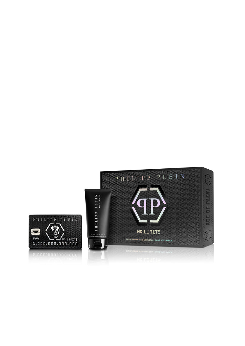 Set Philipp Plein: No Limits, Apa de parfum, Barbati, 50 ml + No Limits, Moisturizing, After-Shave Balm, 50 ml