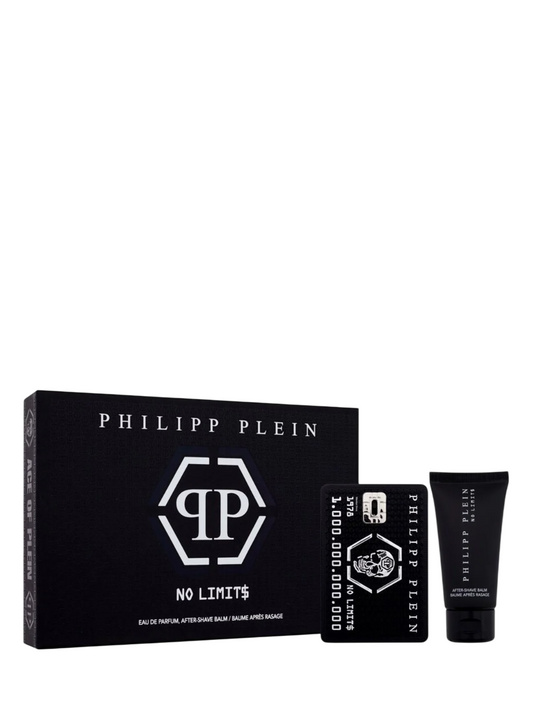 Set Philipp Plein: No Limits, Apa de parfum, Barbati, 50 ml + No Limits, Moisturizing, After-Shave Balm, 50 ml