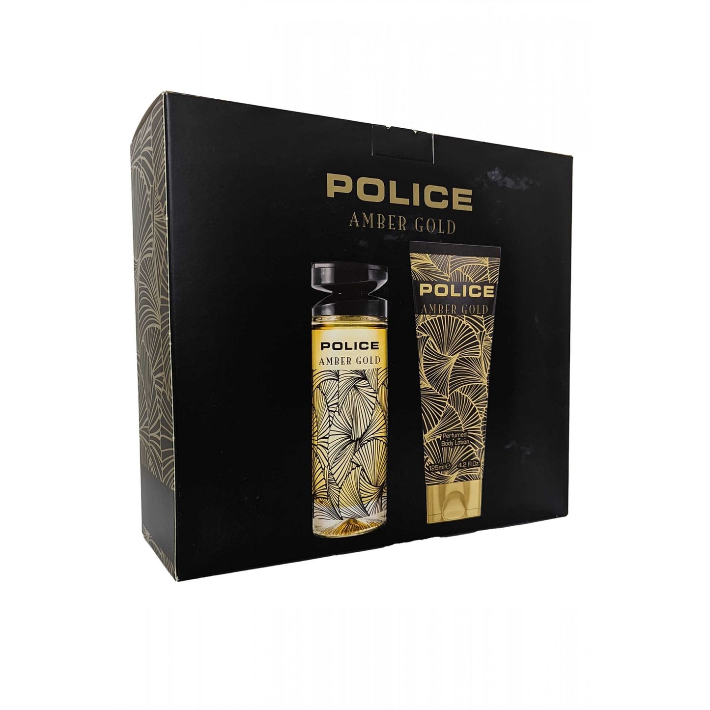 Set Police: Amber Gold, Apa de toaleta, Femei, 100 ml + Amber Gold, Hydrating, Body Lotion, 125 ml