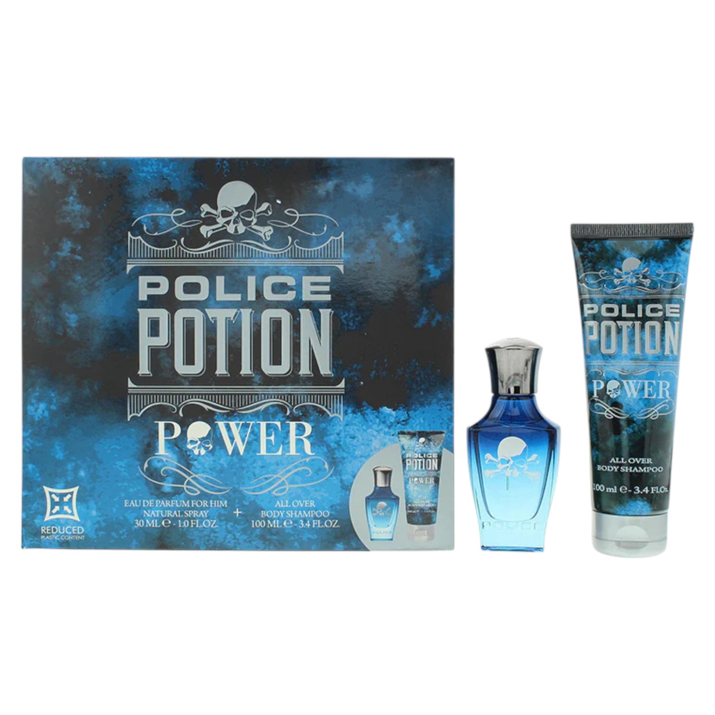 Set Police: Potion Power, Apa de parfum, Barbati, 30 ml + Potion Power, Hydrating, Body Lotion, 100 ml