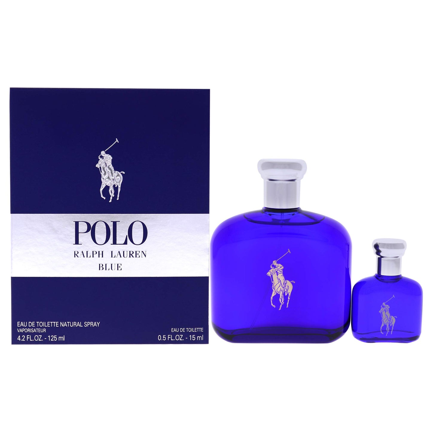 Set Ralph Lauren: Polo Blue, Eau De Toilette, Barbati, 125 ml + Polo Blue, Eau De Toilette, Barbati, 15 ml *Miniature