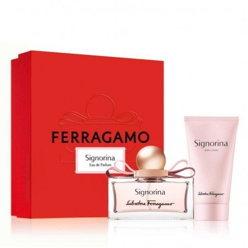Set Salvatore Ferragamo: Signorina, Eau De Parfum, For Femei, 50 ml + Signorina, Moisturizing, Body Lotion, 50 ml