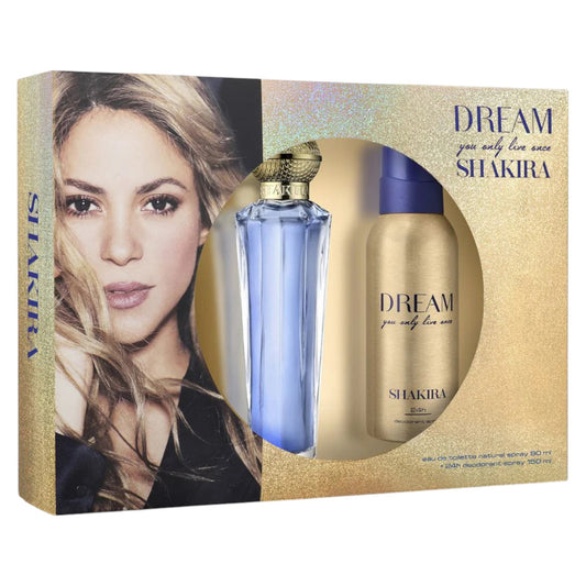 Set Shakira: Dream You Only Live Once, Apa de toaleta, Femei, 80 ml + Dream You Only Live Once, Deodorant Spray, Femei, 150 ml
