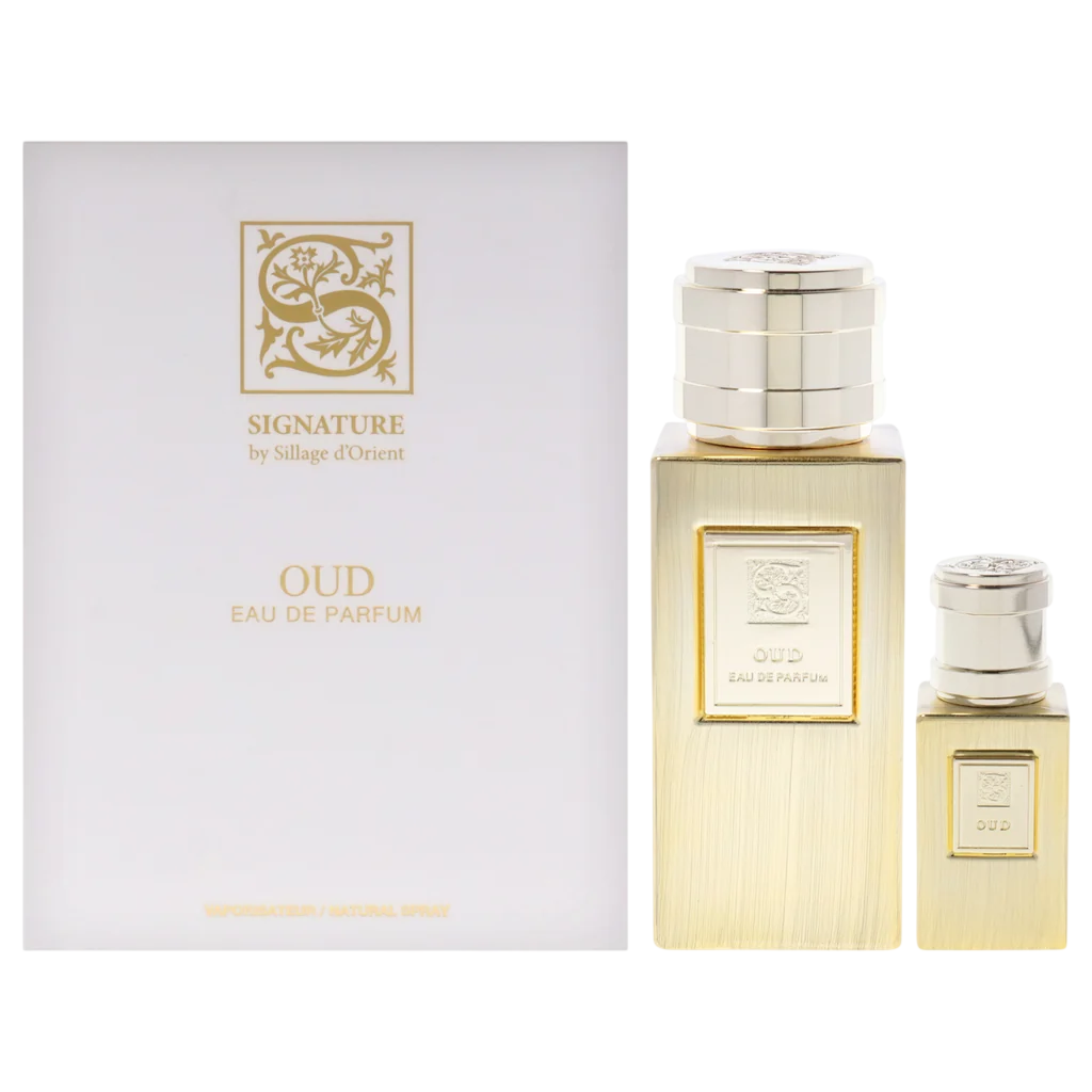 Set Signature Sillage D'Orient: Power Of The Scent Oud, Eau De Parfum, For Femei, 100 ml + Power Of The Scent Oud, Eau De Parfum, For Femei, 15 ml