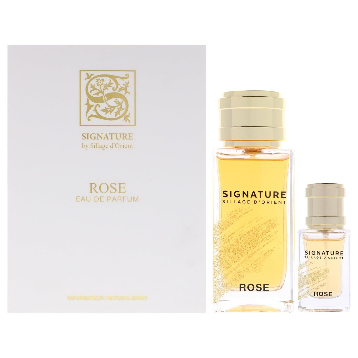 Set Signature Sillage D'Orient: Rose, Apa de parfum, Unisex, 100 ml + Rose, Apa de parfum, Unisex, 15 ml