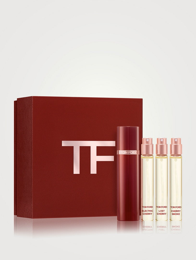 Set Tom Ford: Cherry Smoke, Eau De Parfum, For Femei, 10 ml + Electric Cherry, Eau De Parfum, For Femei, 10 ml + Lost Cherry, Eau De Parfum, For Femei, 10 ml
