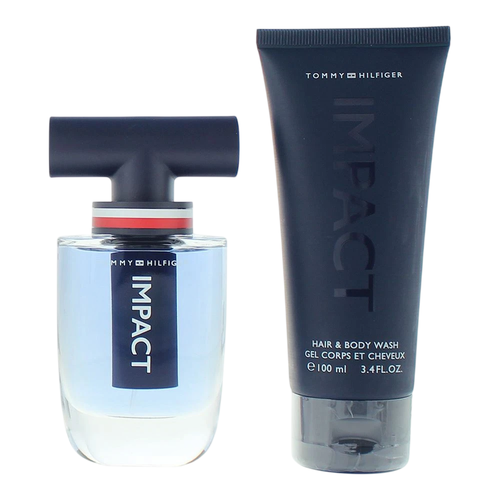 Set Tommy Hilfiger: Impact, Apa de toaleta, Barbati, 50 ml + Impact, Shower Gel, Body, 100 ml