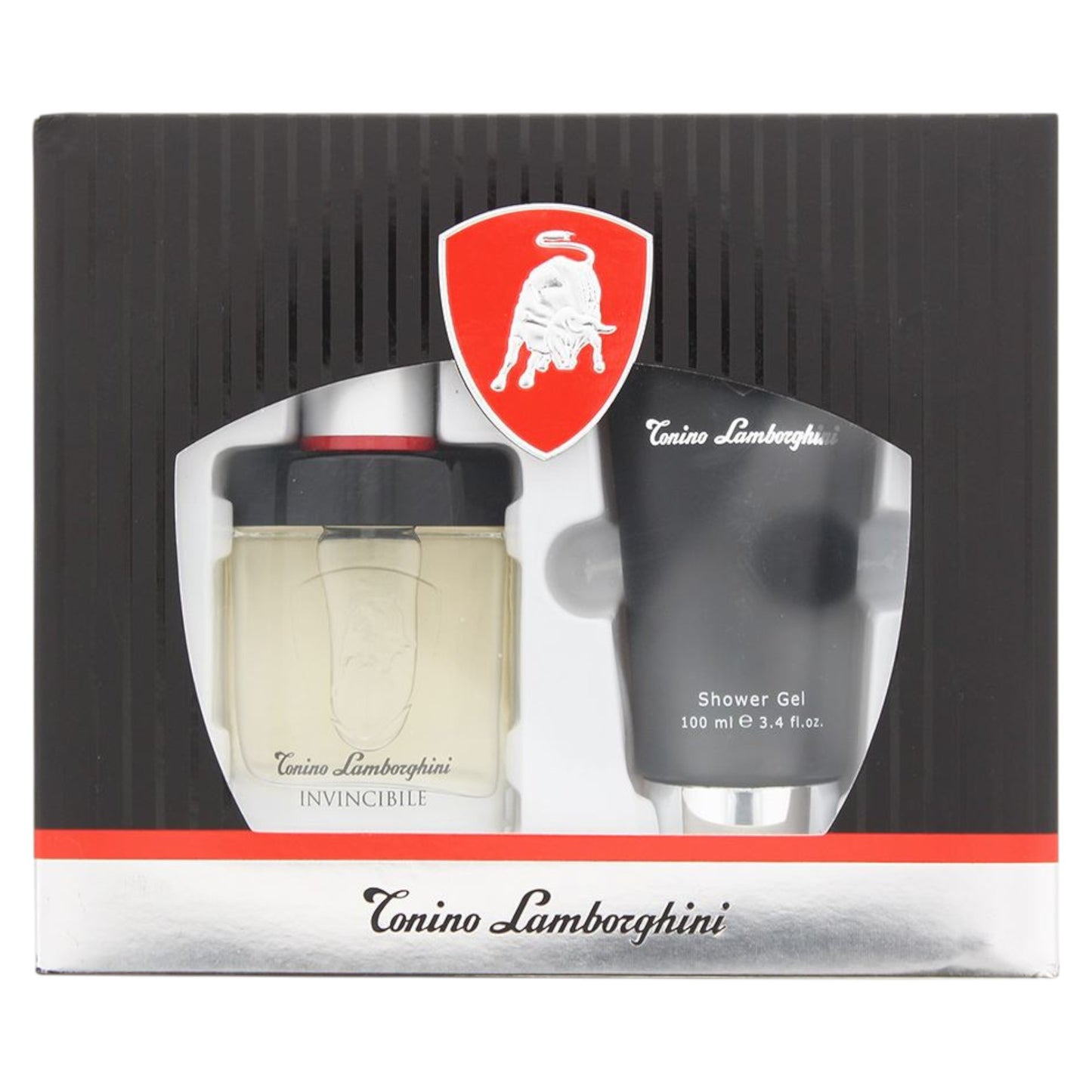 Set Tonino Lamborghini: Invincibile, Apa de toaleta, Barbati, 40 ml + Invincibile, Hydrating, Shower Gel, All Skin Types, 100 ml