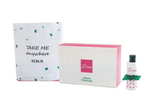 Take Me Anywhere Set Tous: Love Moments, Apa de toaleta, Femei, 90 ml + Love Moments, Textile Bag, Collapisable, Femei