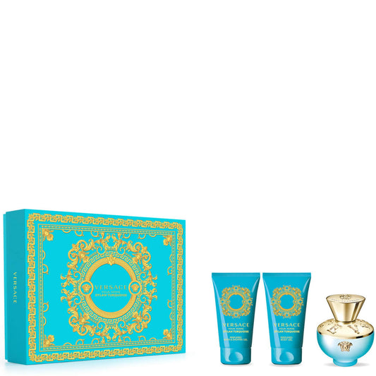 Set Versace: Dylan Turquoise, Eau De Toilette, For Femei, 50 ml + Dylan Turquoise, Shower Gel, 50 ml + Dylan Turquoise, Body Gel, 50 ml