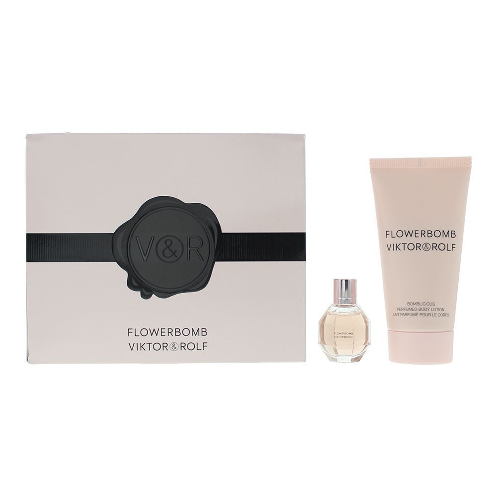 Set Viktor & Rolf: Flowerbomb, Apa de parfum, Femei, 7 ml + Flowerbomb, Smooth, Body Lotion, Body, 50 ml