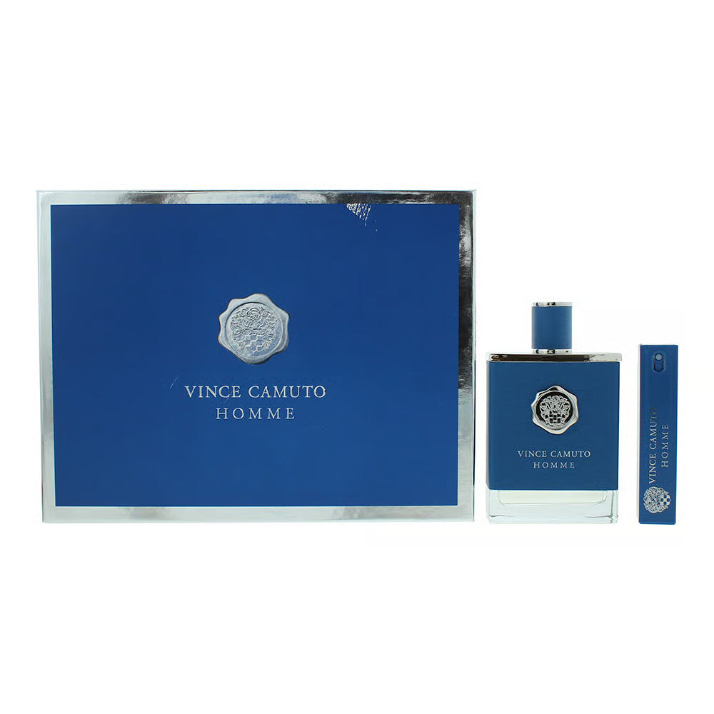 Set Vince Camuto: Homme, Apa de toaleta, Barbati, 200 ml + Homme, Apa de toaleta, Barbati, 15 ml