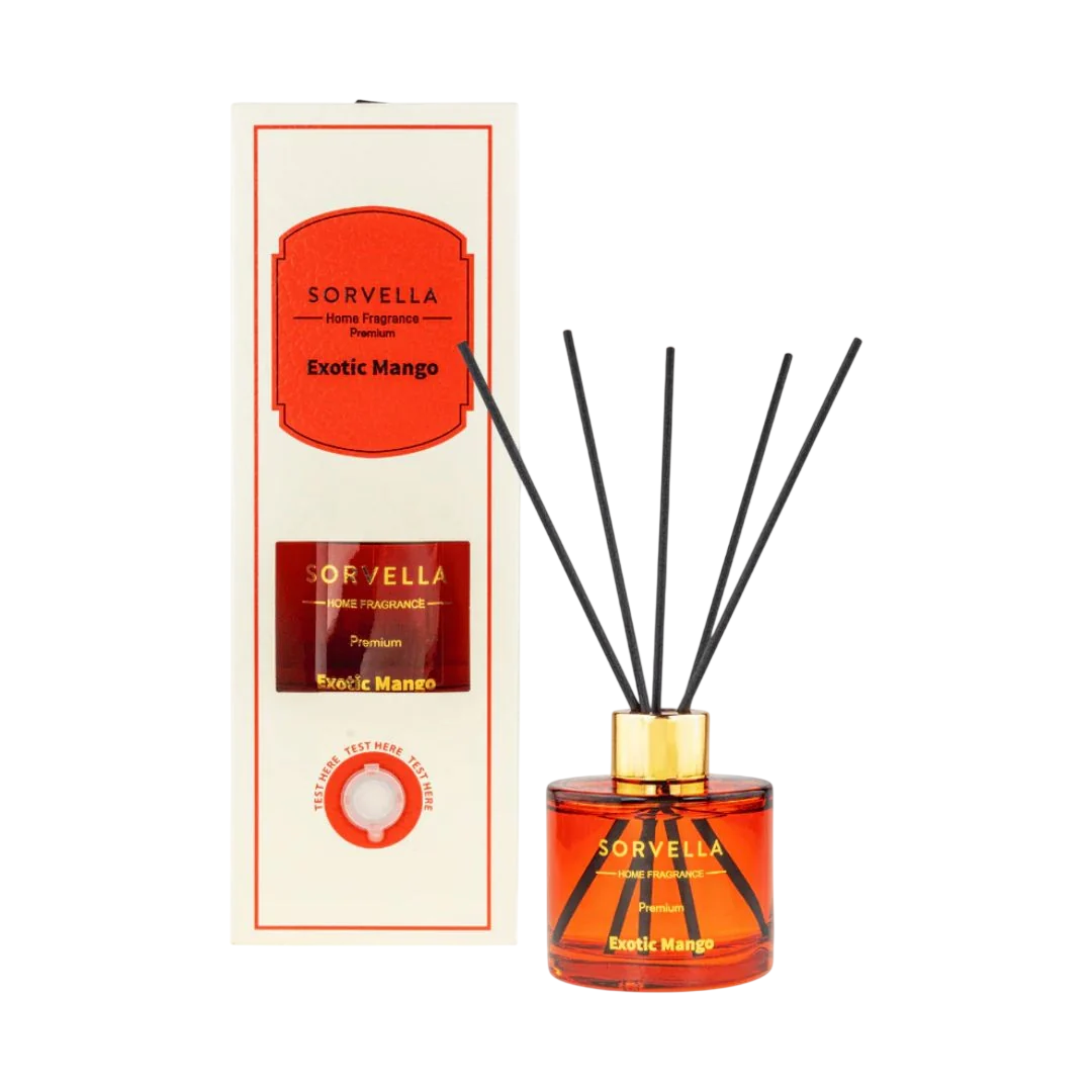 Sorvella, Exotic Mango, Bețișoare parfumate, Difuzor de aromă cu bețișoare, 120 ml