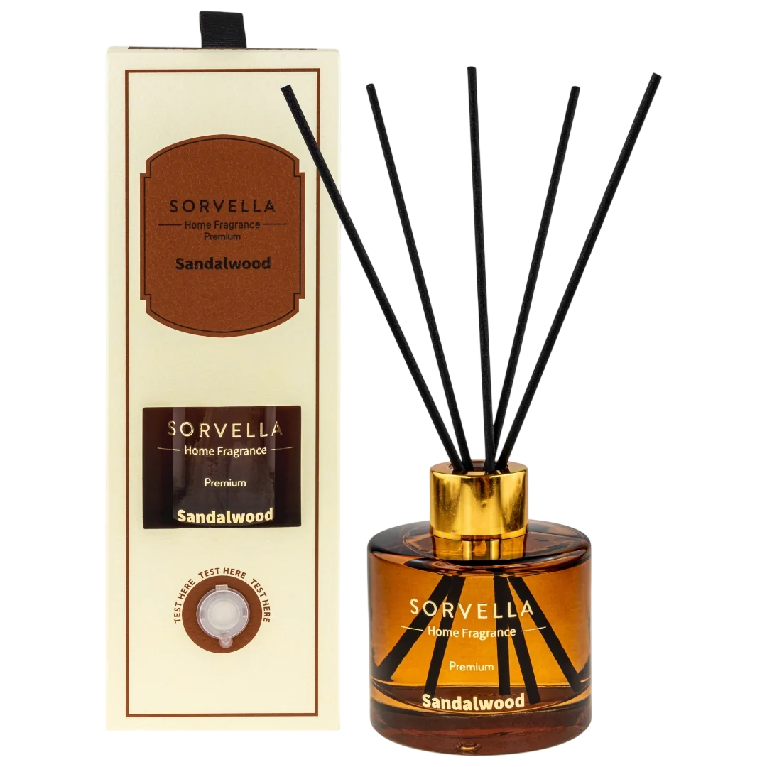 Sorvella, Sandal Wood, Bețișoare parfumate, Difuzor de aromă cu bețișoare, 120 ml