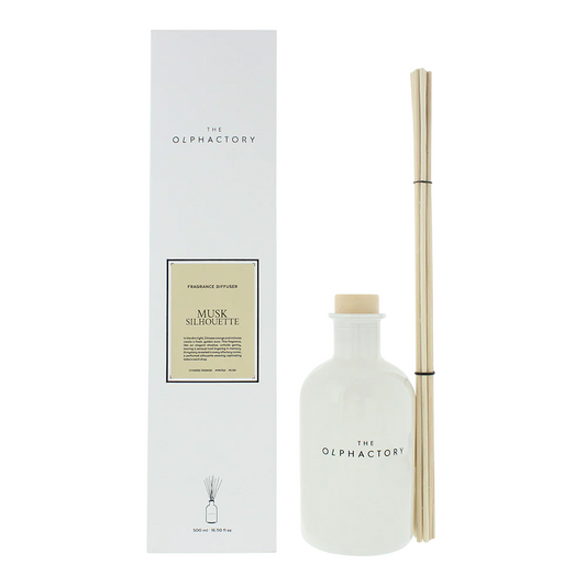 The Olphactory, Musk Silhouette, Bețișoare parfumate, Difuzor de aromă cu bețișoare, 500 ml
