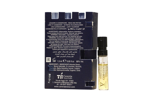 V Canto, Cor Gentile, Extract de parfum, Unisex, 1.5 ml Flacon