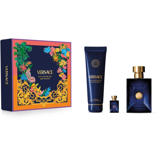 Set Versace Dylan Blue Apa de toaleta 100ml + Apa de toaleta 5ml + Shower Gel 150ml Barbati